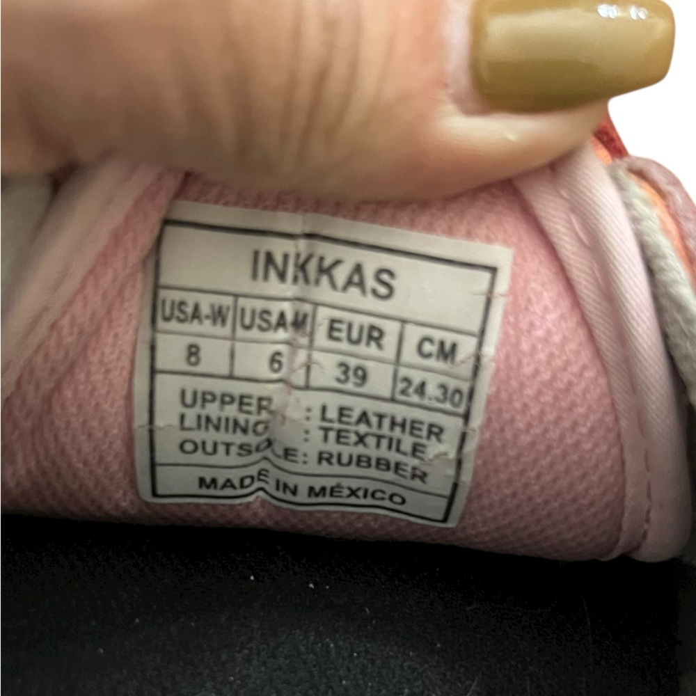 Inkkas Andes Jogger Handcrafted Artisan Pink suede mountains red and pink SZ 8 - Picture 14 of 14